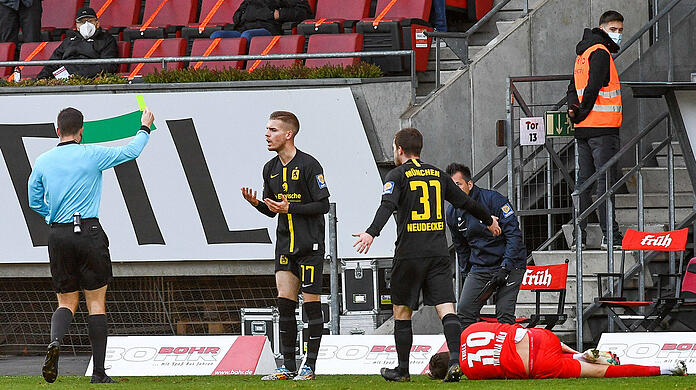 Daniel Wein sah gegen Viktoria Köln die fünfte Gelbe Karte.