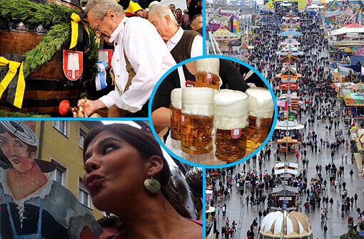 O'zapft is! In den 14 Bierzelten steigt wieder die größte Feier des Jahres. Schon davor jubelten die Münchner dem Einzug der Festwirte zu.