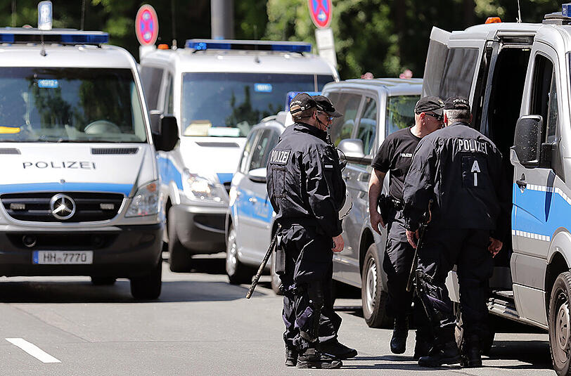 Am Donnerstag protestierten rund 15.000 G7-Gegner in München. Das Polizeiaufgebot war enorm.