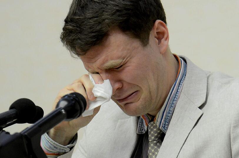 US-Student Otto Warmbier ist zu 15 Jahren Zwangsarbeit verurteilt worden.