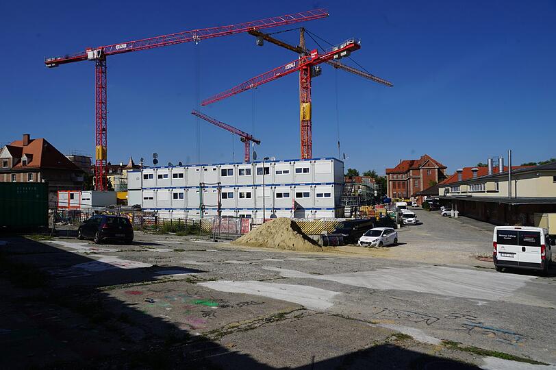 Ein Blick aufs Viehhofgelände, früher war hier der Biergarten neben dem Open-Air-Kino.