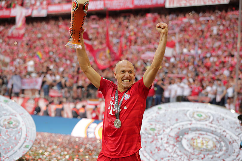 Arjen Robben: Von 2009 bis 2019 beim FC Bayern.