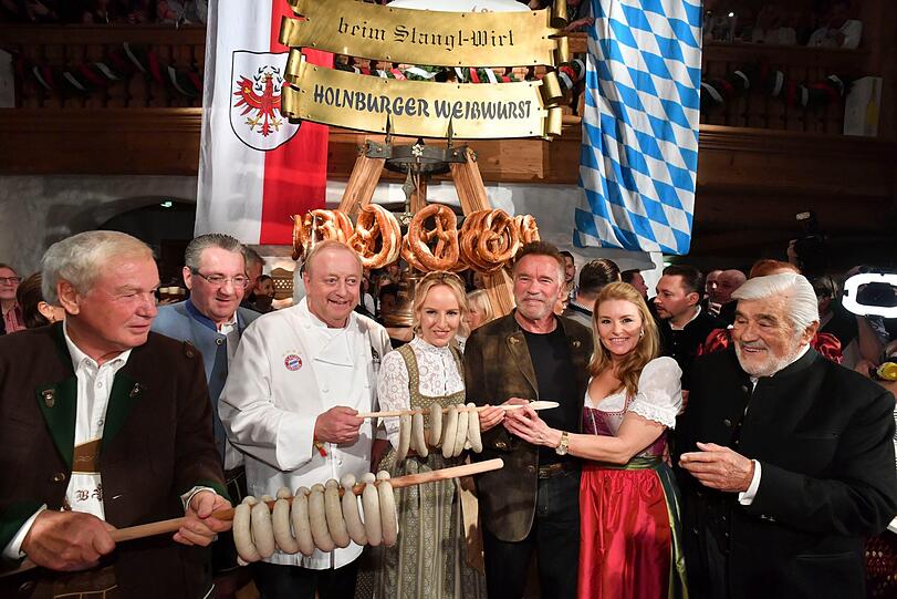 Toni Holnburger, Alfons Schuhbeck, Maria Hauser-Lederer, Arnold Schwarzenegger mit Freundin Heather Milligan, Andreas Gabalier, Mario Adorf