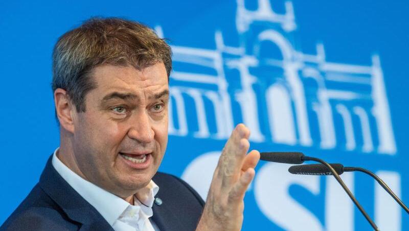 Markus Söder (CSU) nimmt an einer Pressekonferenz teil. Foto: Lino Mirgeler/dpa/Archivbild Markus Söder (CSU) nimmt an einer Pressekonferenz teil. Foto: Lino Mirgeler/dpa/Archivbild