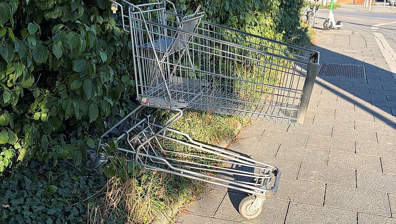 Momentaufnahme 2: Dieser Einkaufswagen stand am Dienstag beim Westbad in Pasing. Momentaufnahme 2: Dieser Einkaufswagen stand am Dienstag beim Westbad in Pasing.
