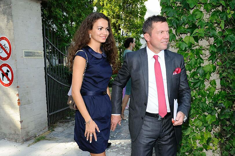 Lothar Matthäus und Freundin Anastasia.