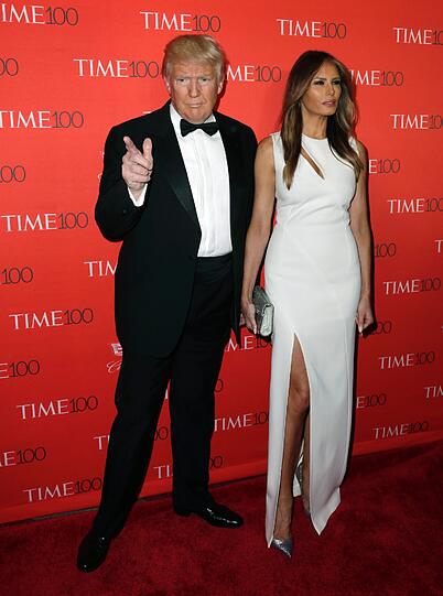 Donald Trump mit seiner Frau Melania