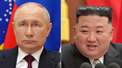 Ein Treffen zwischen Russlands Präsident Wladimir Putin (l) und dem nordkoreanischen Machthaber Kim Jong Un steht bevor.