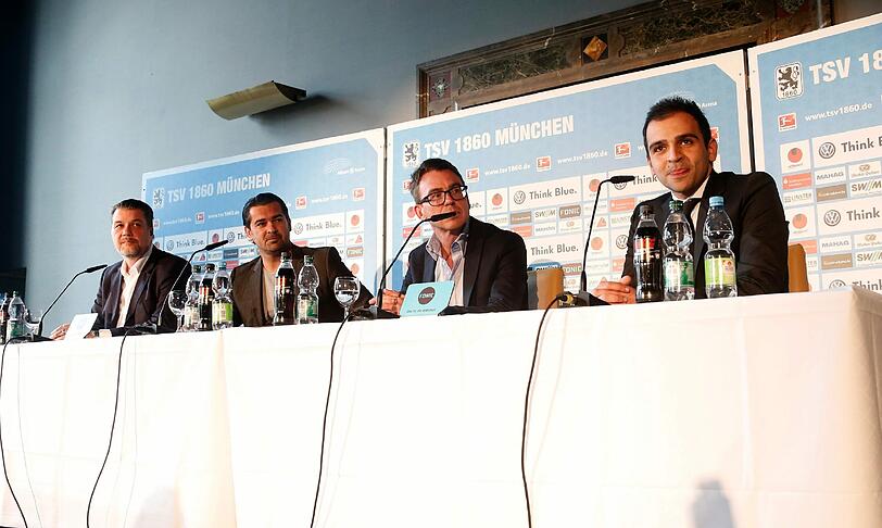 Von links: Präsident Gerhard Mayrhofer, Sportchef Gerhard Poschner, Geschäftsführer Markus Rejek und Investorenvertreter Noor Basha