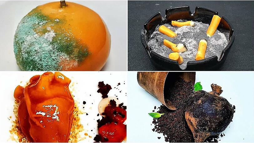 Köstlich sieht anders aus. Die Kreationen des "Food Illusionist" Ben Churchill sind etwas skurril.