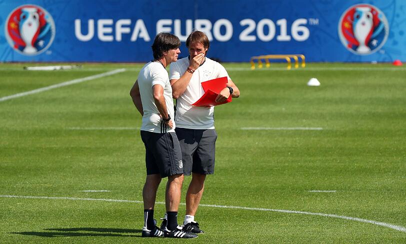 Vor dem Viertelfinale gegen Italien: Die Bilder vom Abschlusstraining der deutschen Nationalmannschaft.