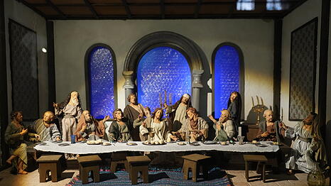 Diese Darstellung vom letzten Abendmahl aus dem Nachlass eines Vereinsmitglieds ist die einzige Passionsdarstellung, die der Verein bereits besa&szlig;.