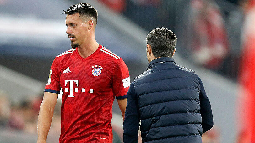 Sandro Wagner (links) bekam von Trainer Niko Kovac seine Chance im Sturmzentrum &ndash; nutzte sie jedoch nicht.