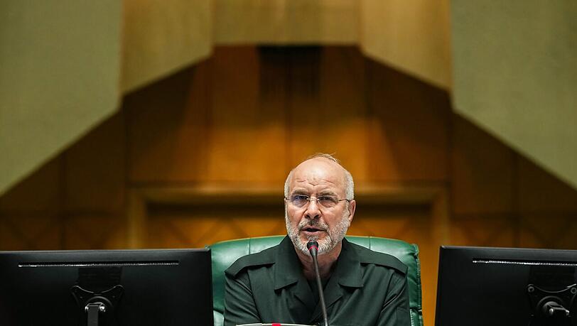 Irans Parlamentspr&auml;sident Ghalibaf droht den USA Konsequenzen an. (Archivbild)