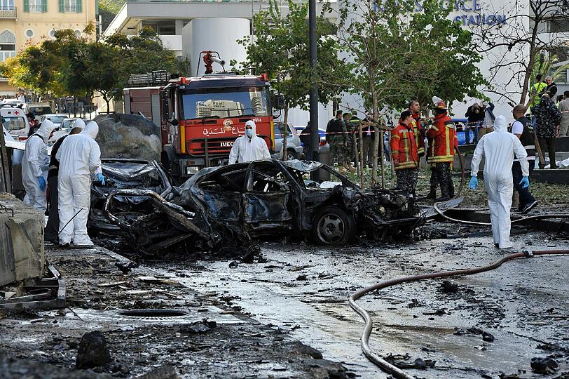 Sehen Sie hier noch mehr Bilder des Anschlags in Beirut.
