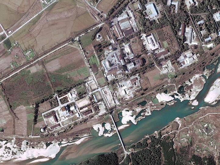 Verhandlungsthema zwischen Kim und Trump: Die nordkoreanische Atomanlage Yongbyon, hier auf einem Satellitenbild aus dem Jahr 2004.