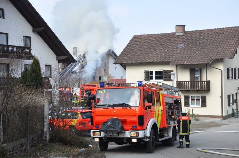 Wohnhausbrand in Eggenfelden: Die Bilder