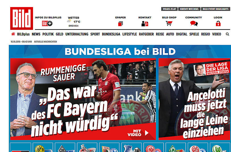 Die Kollegen von "bild.de" bringen es auf den Punkt.
