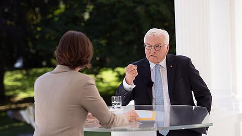 Bundespr&auml;sident Frank-Walter Steinmeier im ZDF-Sommerinterview