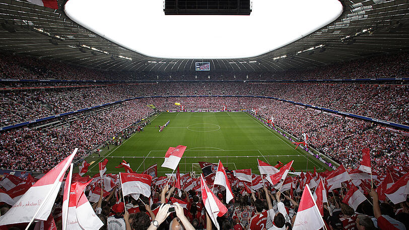 So kennt man die Allianz Arena bei Spielen des FC Bayern: proppenvoll.