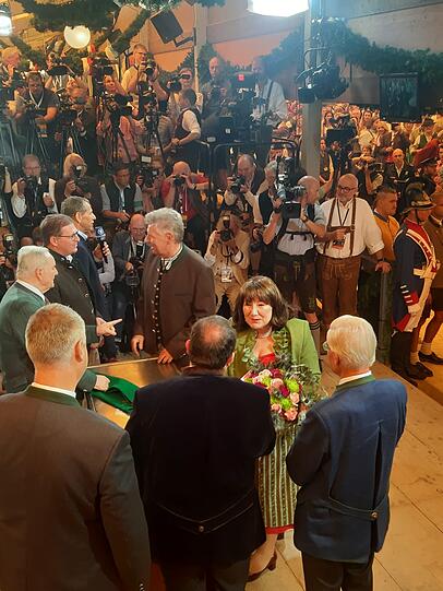 Kurz vor dem Anstich im Schottenhamel.