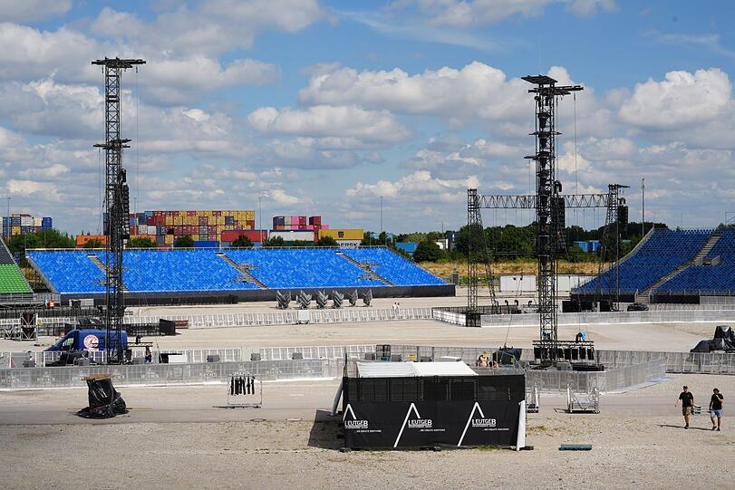 Auf dem Gelände findet sonst die Bauma statt.