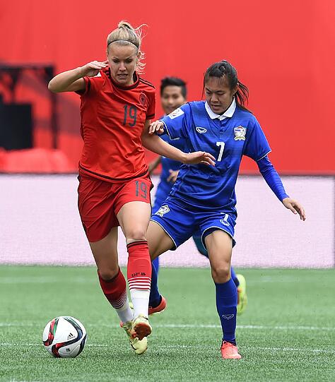 Bilder vom Spiel gegen Thailand.