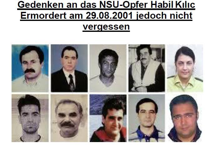 Die Einladung zur Gedenk-Veranstaltung.