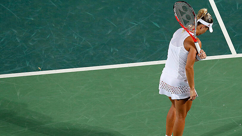 Wieder nix: Kerber ist ausgeschieden. Wieder nix: Kerber ist ausgeschieden.