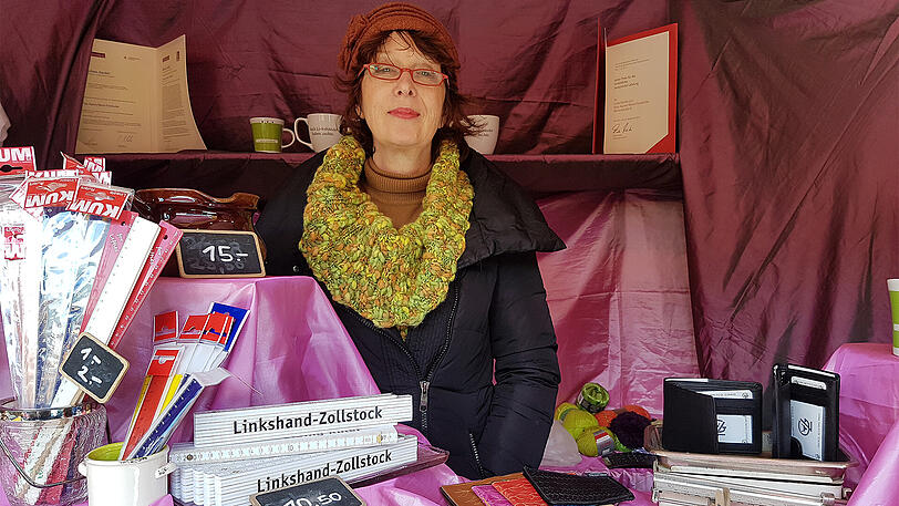 Linkshänderin Agnes Forsthofer.