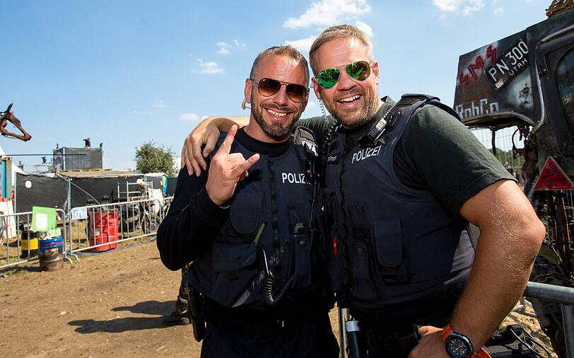 Die Polizei hat auch Spaß...
