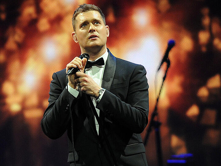 In Gedanken bei seinem Sohn? Michael Bublé ist derzeit nicht zu Hause