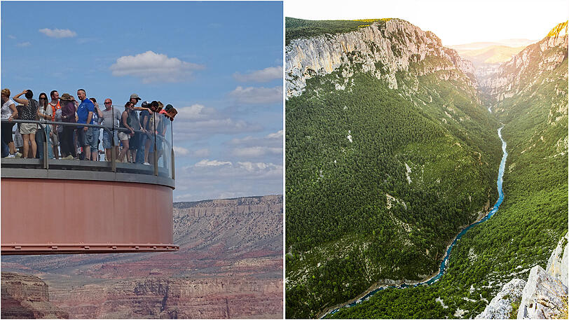 Statt zum Grand Canyon geht es zur Gorges du Verdon.