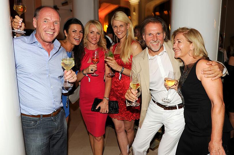 Harti Weirather und Frau Hanni Weirather - Wenzel, Ulrika und Markus Gutheinz, Grit Wunderlich, Natascha Grün