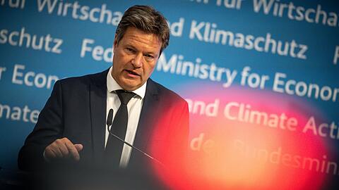 "Es ist ein externer Schock": Bundeswirtschaftsminister Robert Habeck.