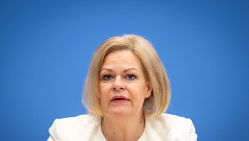 Der Angeklagte warf der gesch&auml;ftsf&uuml;hrenden Bundesinnenministerin Nancy Faeser (SPD) damals vor, die Meinungsfreiheit zu beschneiden. (Archivbild)