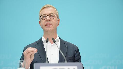 CDU-Spitzenkandidat Stefan Evers kann sich nach der Berlin-Wahl Gespr&auml;che mit den Parteien der Mitte vorstellen.