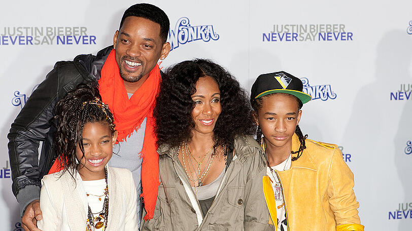 Will Smith und Jada Pinkett Smith mit den gemeinsamen Kindern Jaden und Willow
