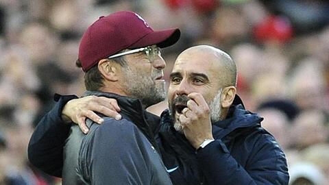 Jürgen Klopp trifft mit dem FC Liverpool am siebten Spieltag der Premier League auf Manchester City und deren Trainer Pep Guardiola.