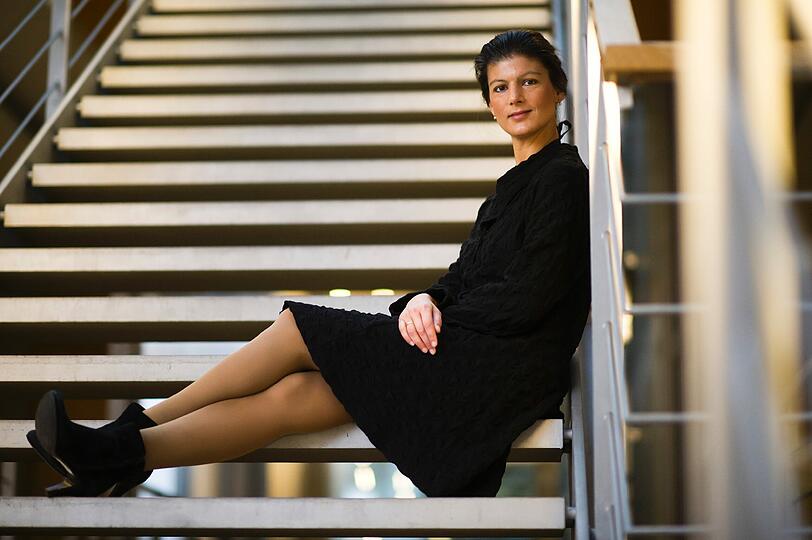 Die linke Vize-Parteichefin Sahra Wagenknecht im Jakob-Kaiser-Haus in Berlin.