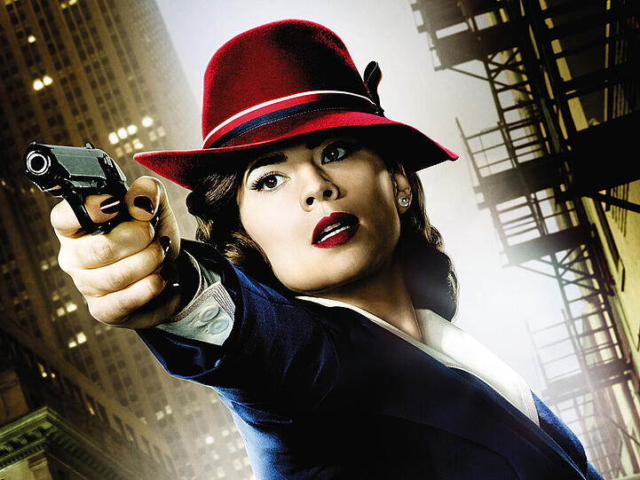 Hayley Atwell als schlagfertige Powerfrau Peggy in der neuen Marvel-Serie "Agent Carter"