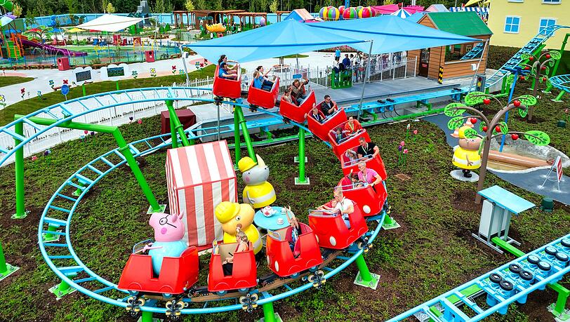 Die Peppa Wutz Achterbahn.