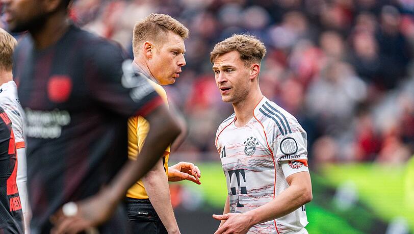 Die Bayern um Joshua Kimmich taten sich gegen Bayer Leverkusen schwer.