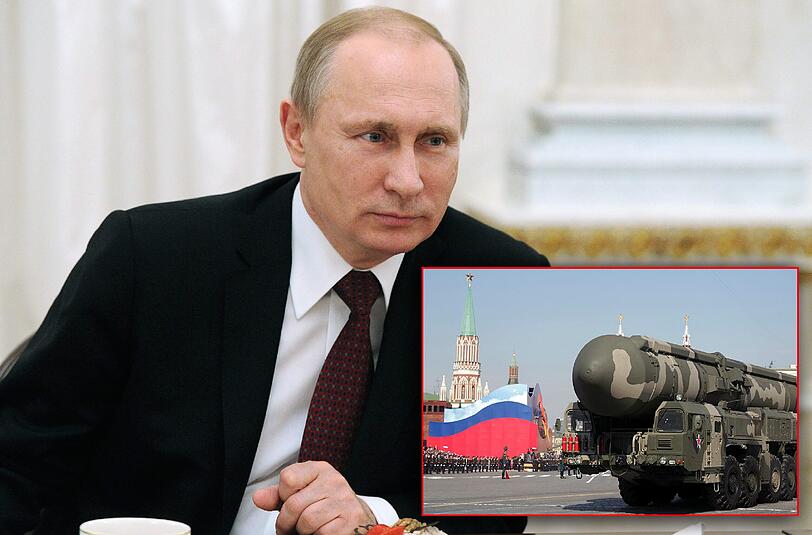 Scharfe Botschaft gen Westen: Wladimir Putin droht der Nato mit Atomwaffen, falls diese ihre Truppen im Baltikum weiter verstärkt.