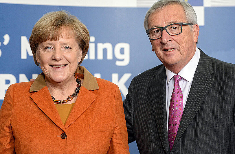 EU-Komissionspräsident Jean-Claude Juncker verteidigt Merkels Kurs in der Flüchtlingskrise.