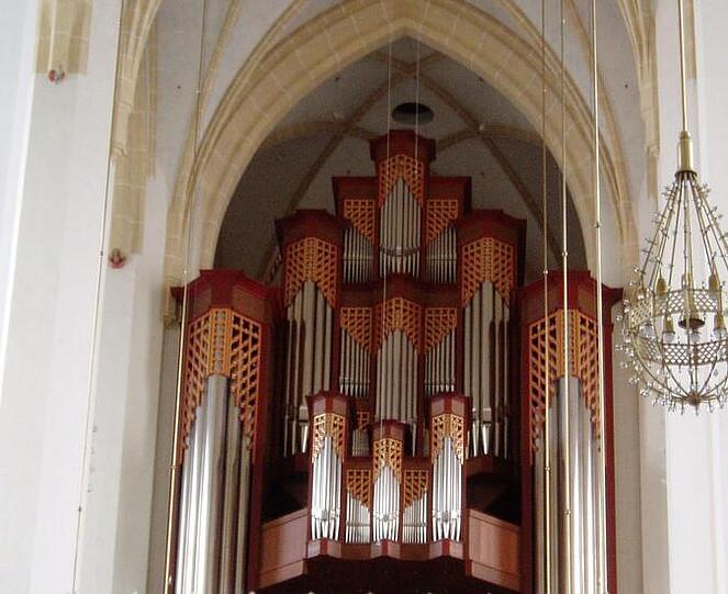 Die Hauptorgel der Münchner Frauenkirche.