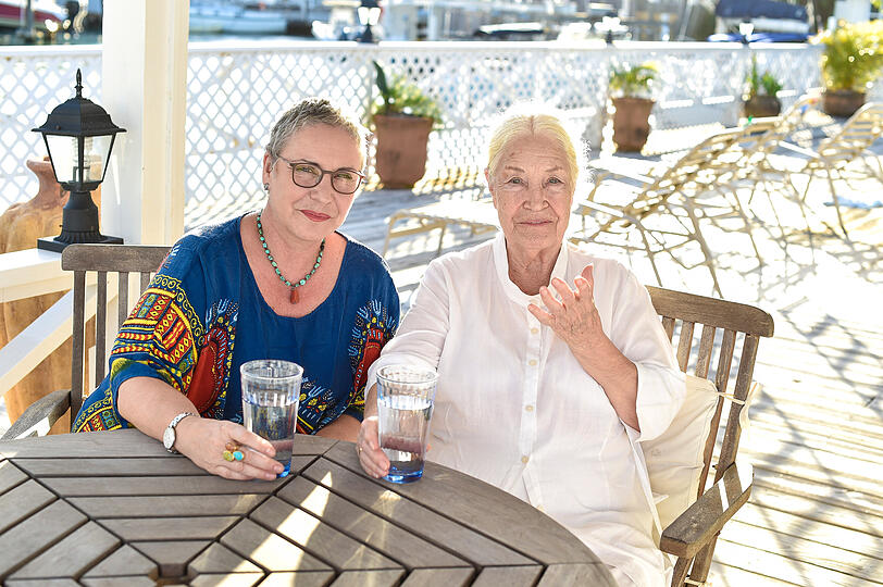 Katerina Jacob und Mutter Ellen Schwiers (&dagger;88, 2019)