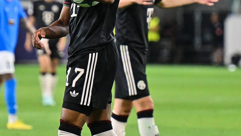 Sein Vertrag beim FC Bayern läuft bis 2029: Olise. Sein Vertrag beim FC Bayern läuft bis 2029: Olise.