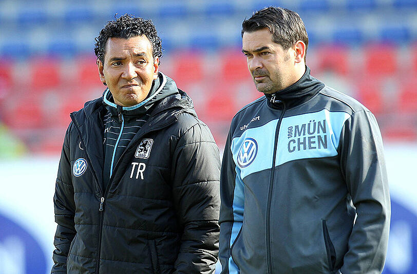 Ex-Coach Ricardo Moniz und Sportchef Gerhard Poschner.
