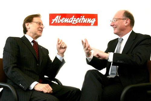 Unversöhnlich: Engelbert Kupka (l.) und Franz Maget